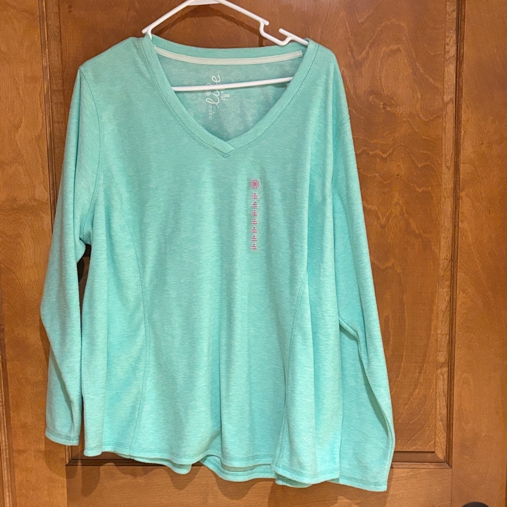 Made for Life Women's Long Sleeve Tee - Seaglass Green